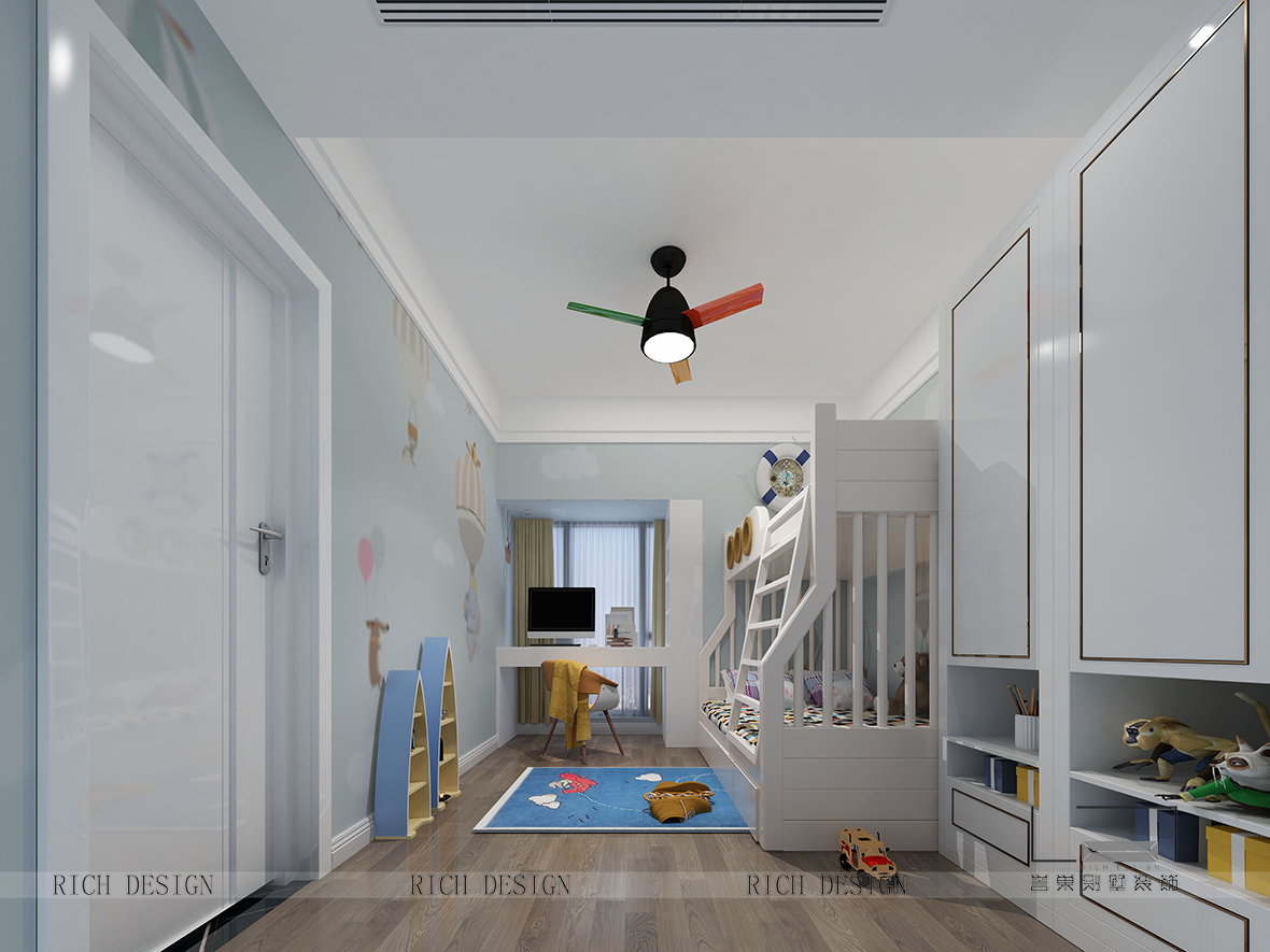 现代儿童房装饰效果图