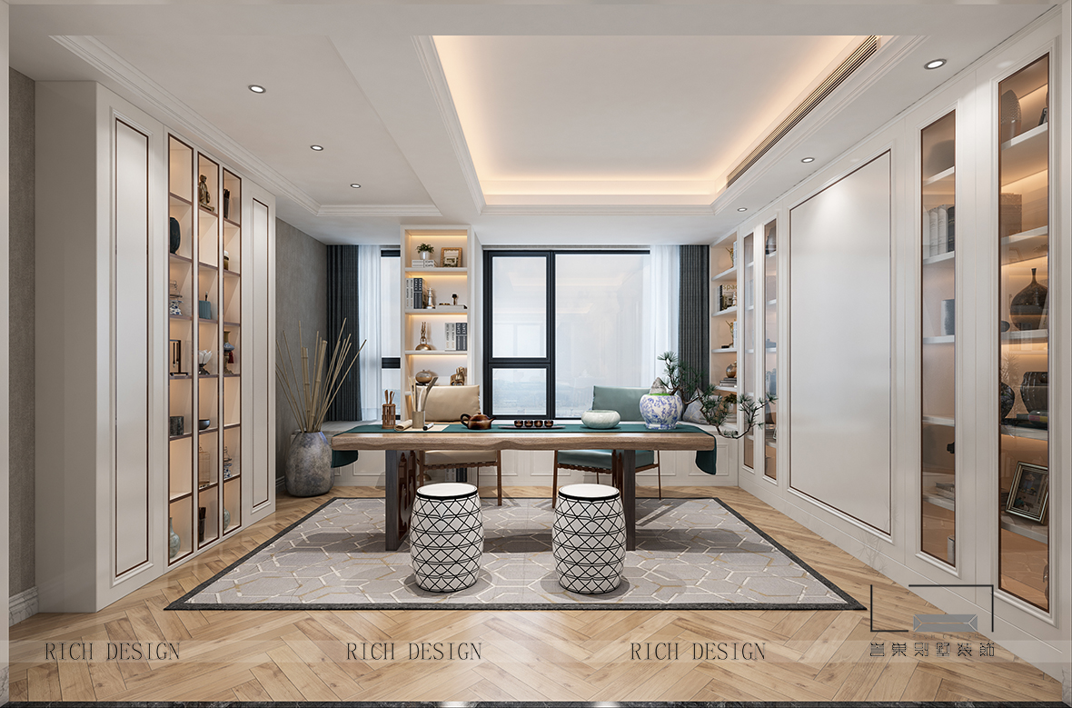 简欧书房装修效果图 简欧书房装修效果图