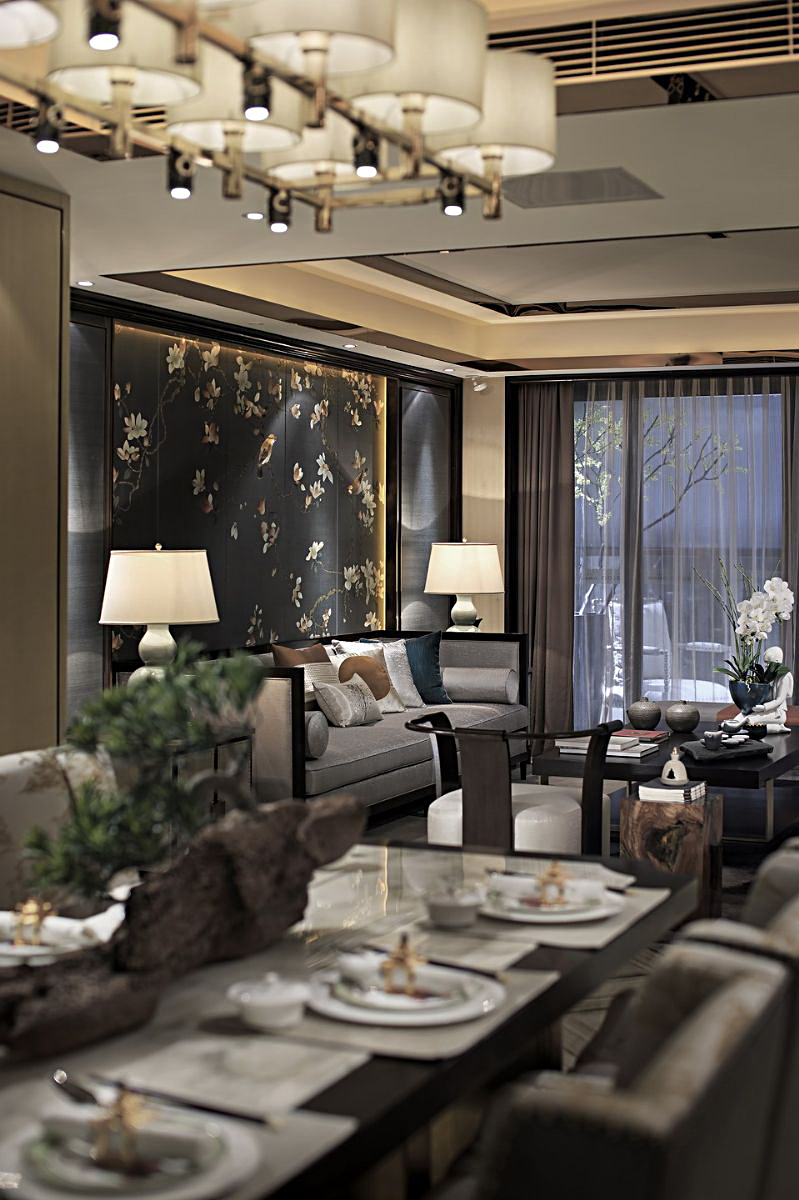 别墅中式餐厅装修设计效果图 别墅中式餐厅装修设计效果图