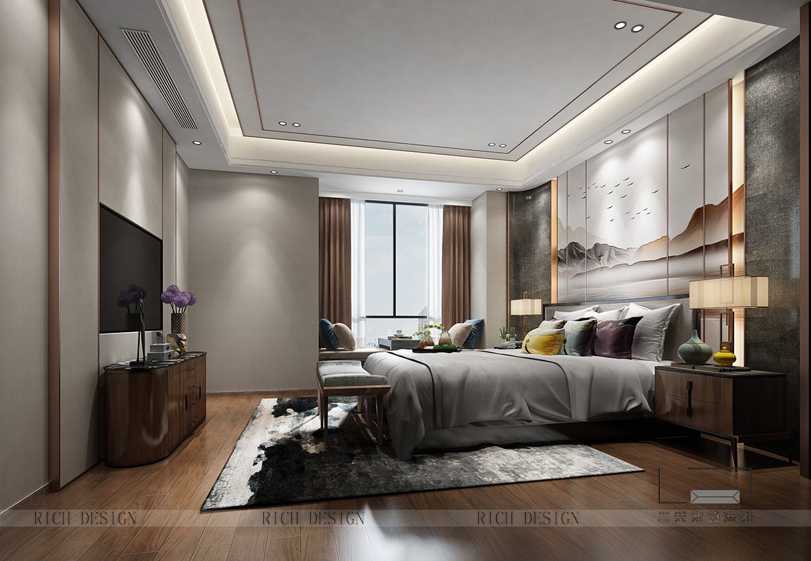 壹方中心主卧设计效果图 壹方中心主卧设计效果图