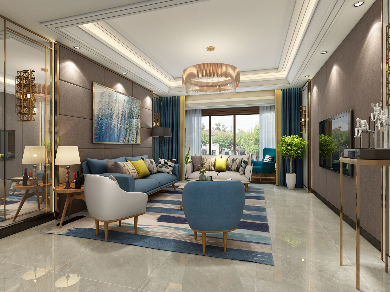 现代客厅装修效果图 现代客厅装修效果图