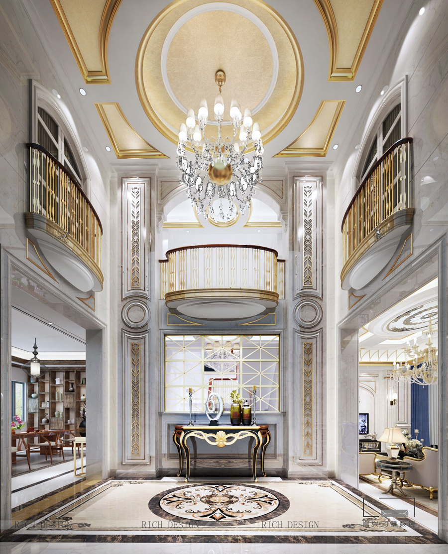 别墅玄关装修效果图 别墅玄关装修效果图