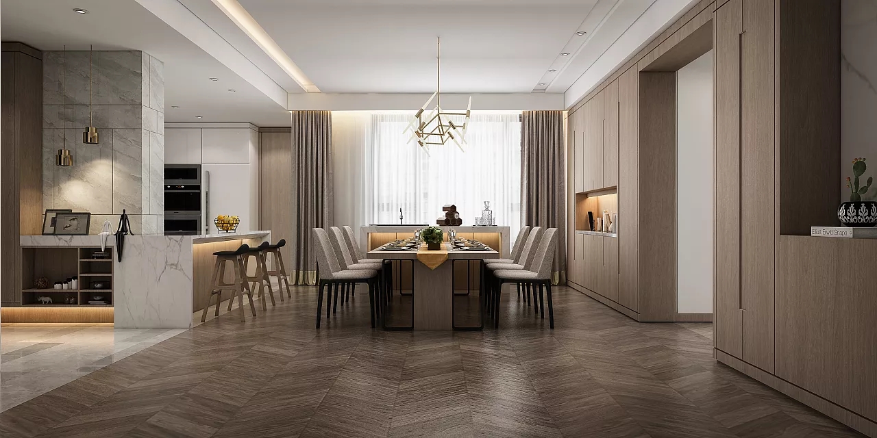 现代餐厅装修设计效果图 现代餐厅装修设计效果图