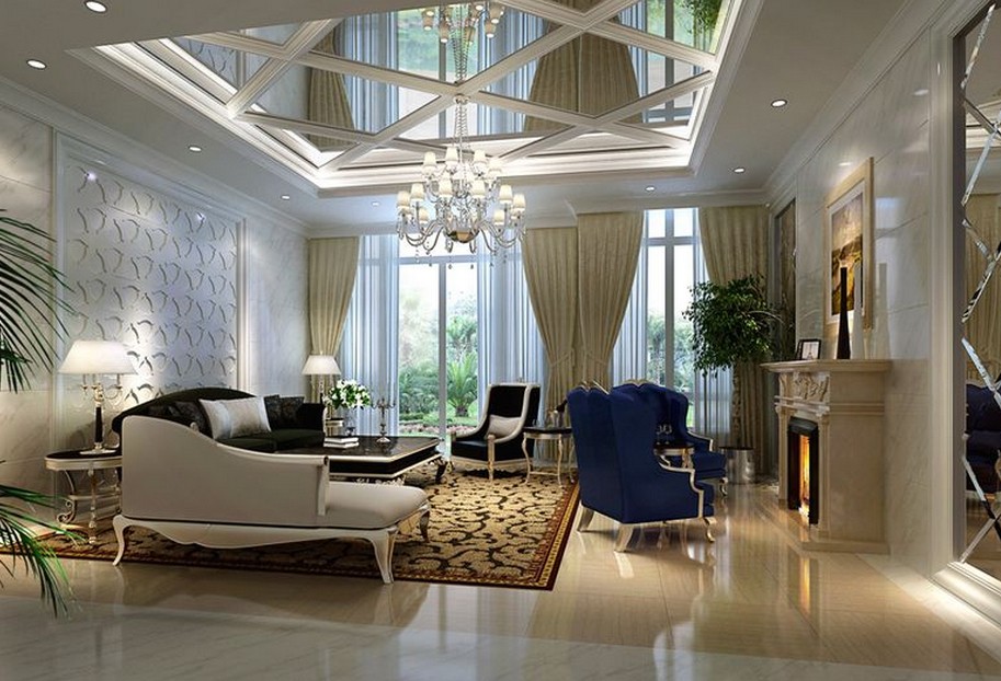 别墅客厅装修效果图 别墅客厅装修效果图