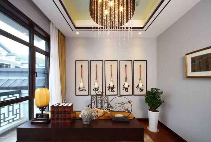 新中式书房装修效果图 新中式书房装修效果图