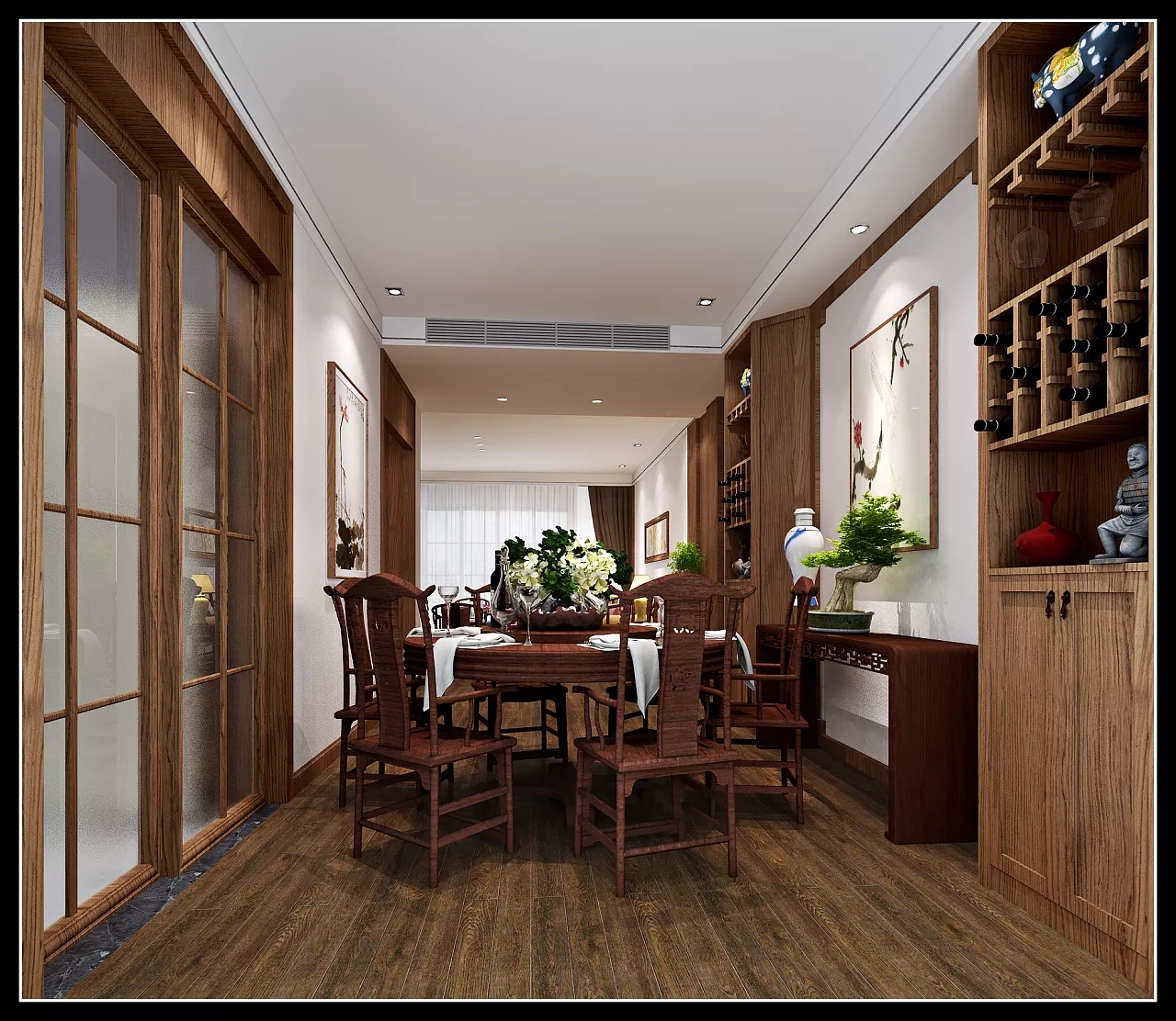 中式餐厅装修效果图 中式餐厅装修效果图