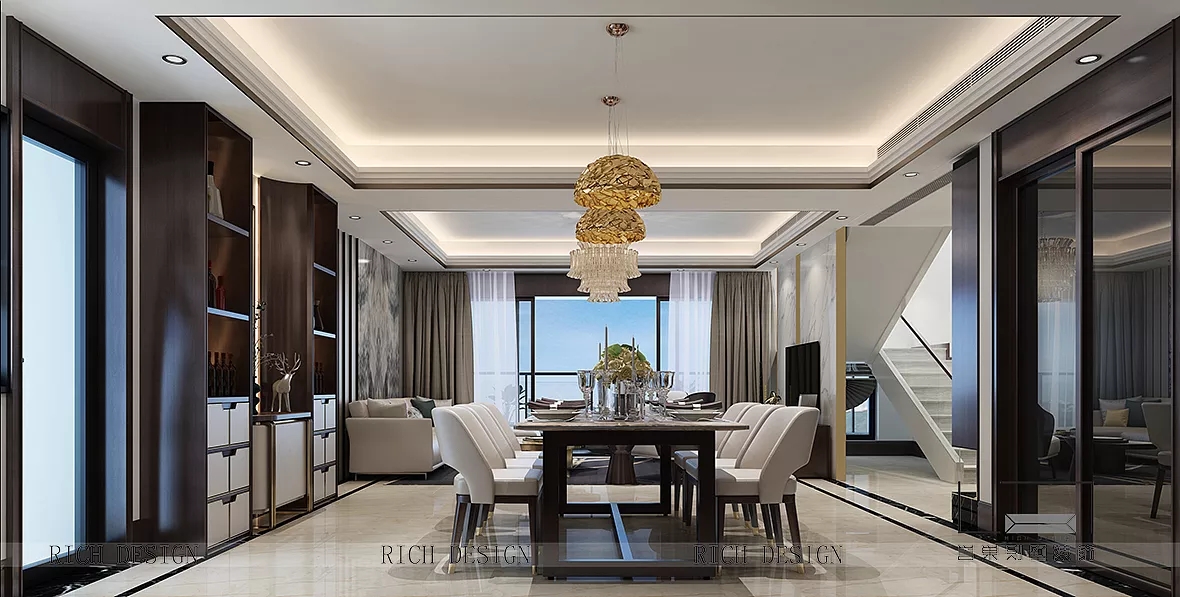 现代餐厅装修设计效果图 现代餐厅装修设计效果图