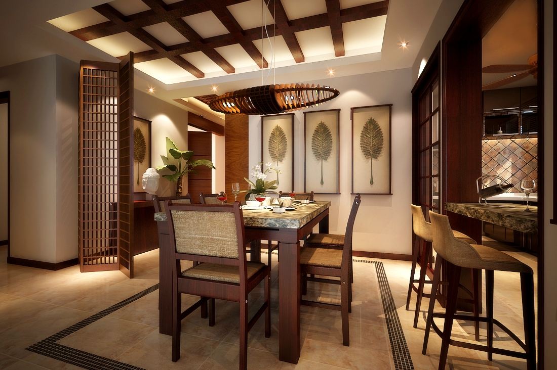 中式餐厅装修设计效果图 中式餐厅装修设计效果图