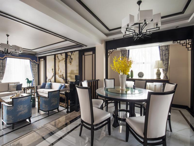 中式餐厅装饰设计效果图 中式客厅装饰设计效果图