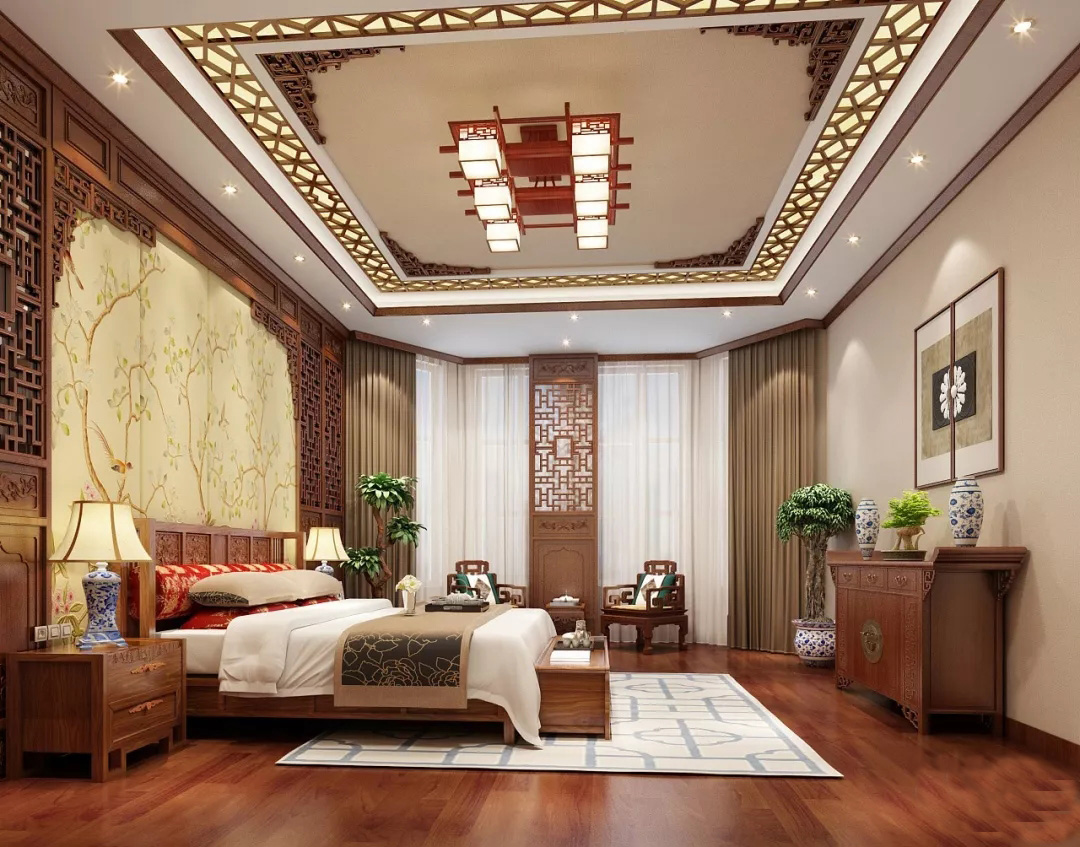 中式别墅装修设计效果图 中式别墅装修设计效果图