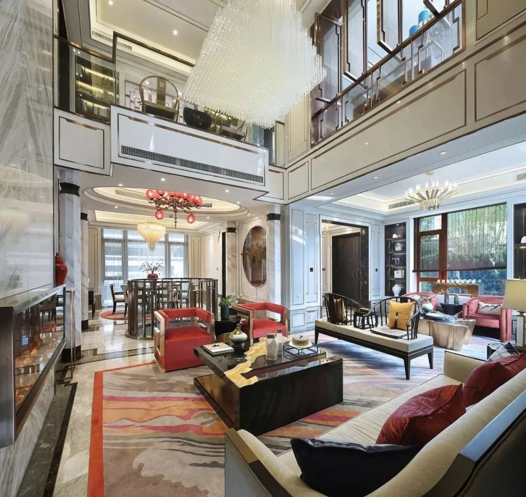 中式别墅客厅装修效果图 中式别墅客厅装修效果图