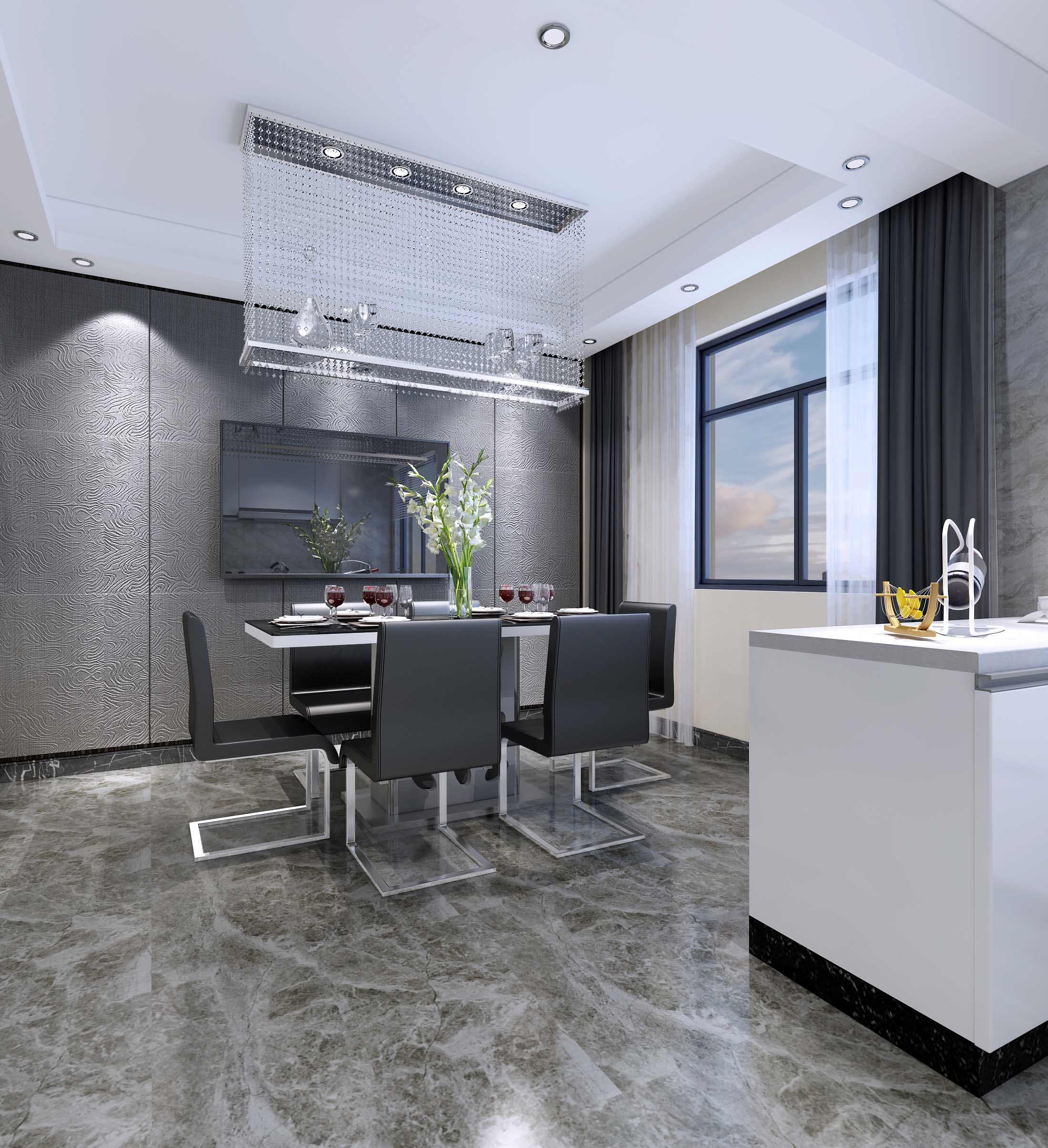 别墅餐厅设计效果图 别墅餐厅设计效果图