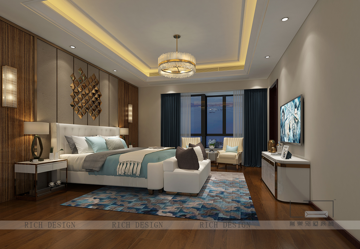 现代主卧装修设计效果图