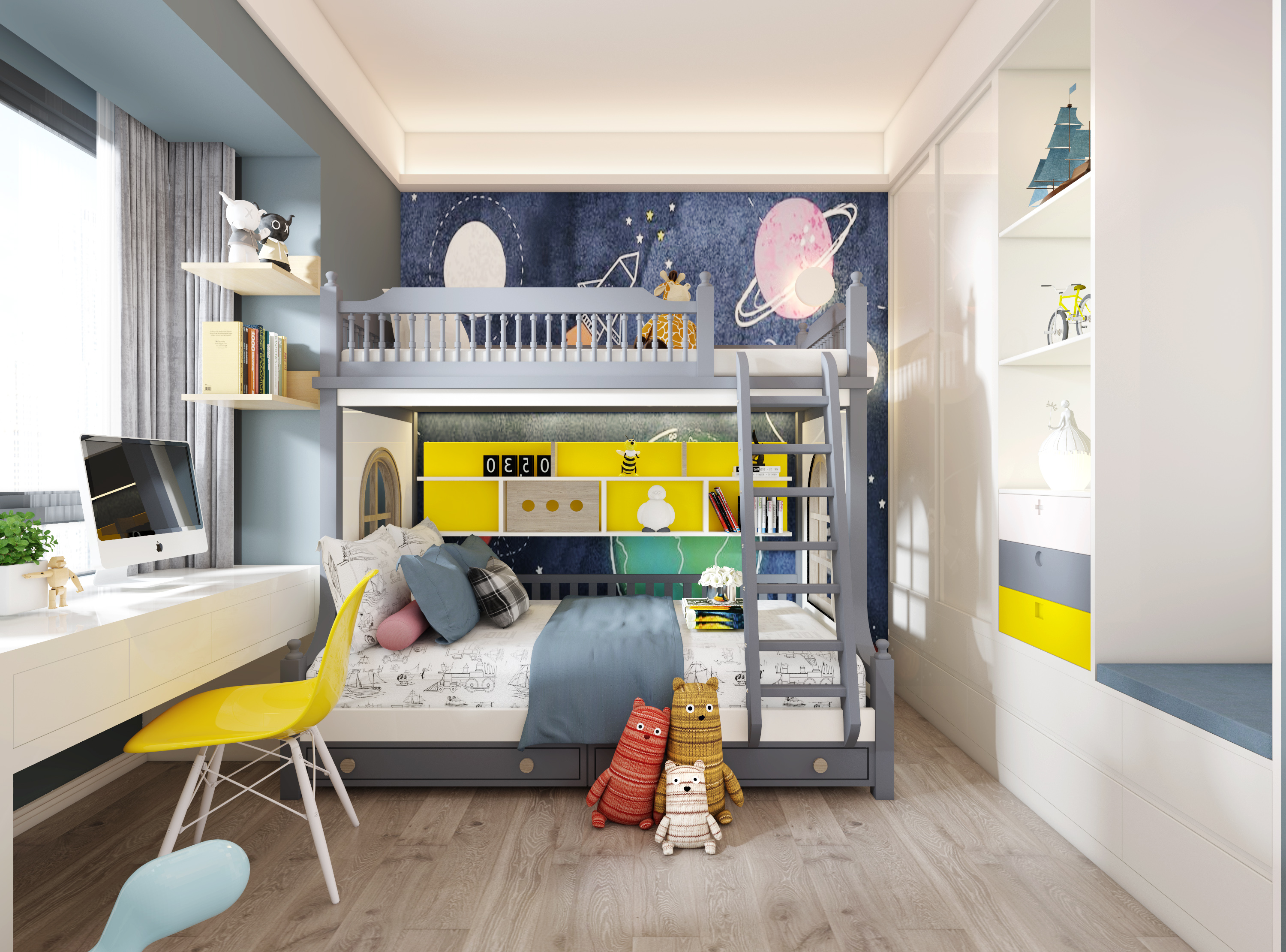 软装设计儿童房的收纳需注意哪些事项? - 后期配饰 - 誉巢别墅装饰