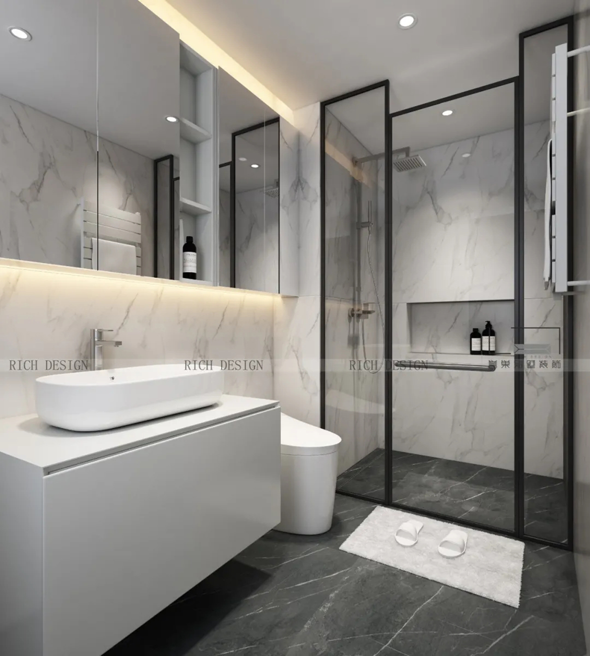 卫生间效果图 卫生间效果图